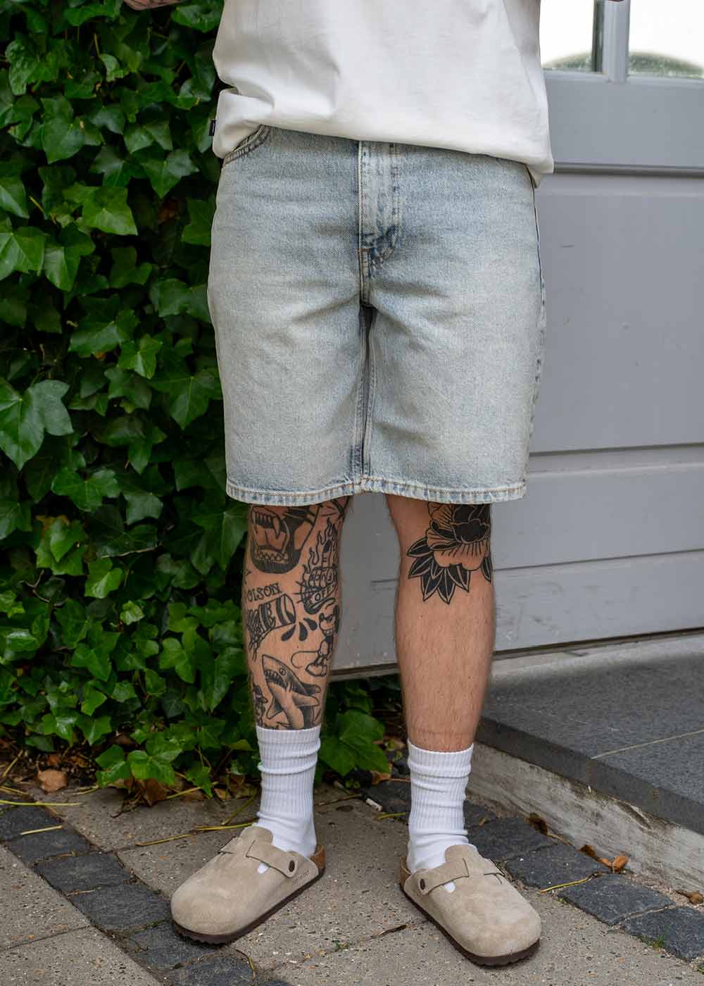 Leroy Dawn Shorts - Light Blue-Shorts-Woodbird-Butler Loftet