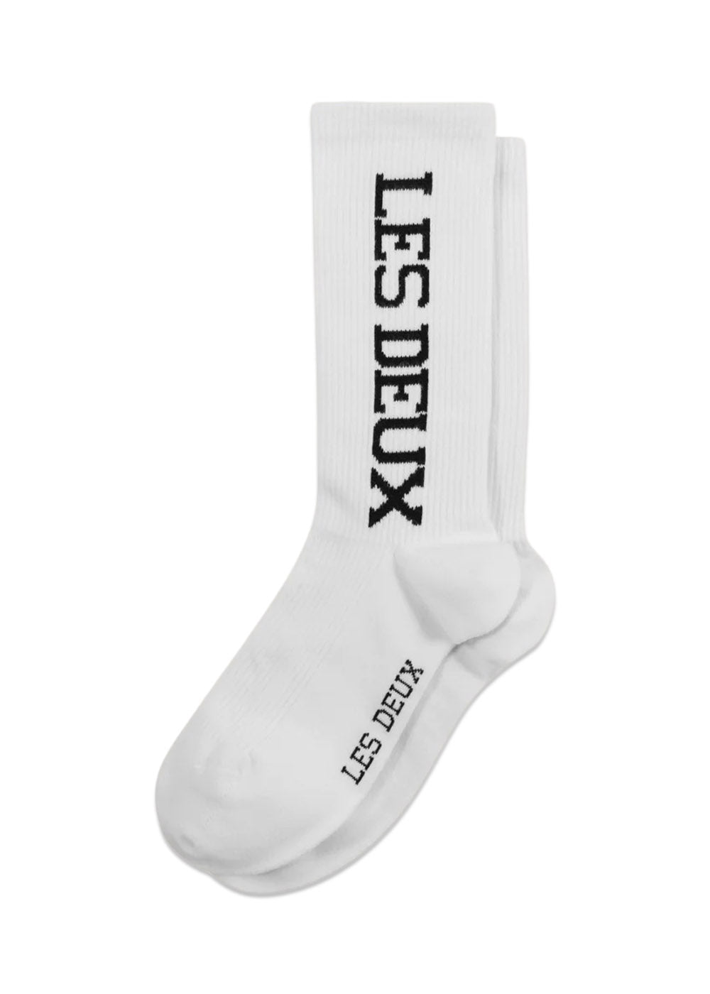 Les Deux Vertigo 2-Pack Rib Socks - White/Black