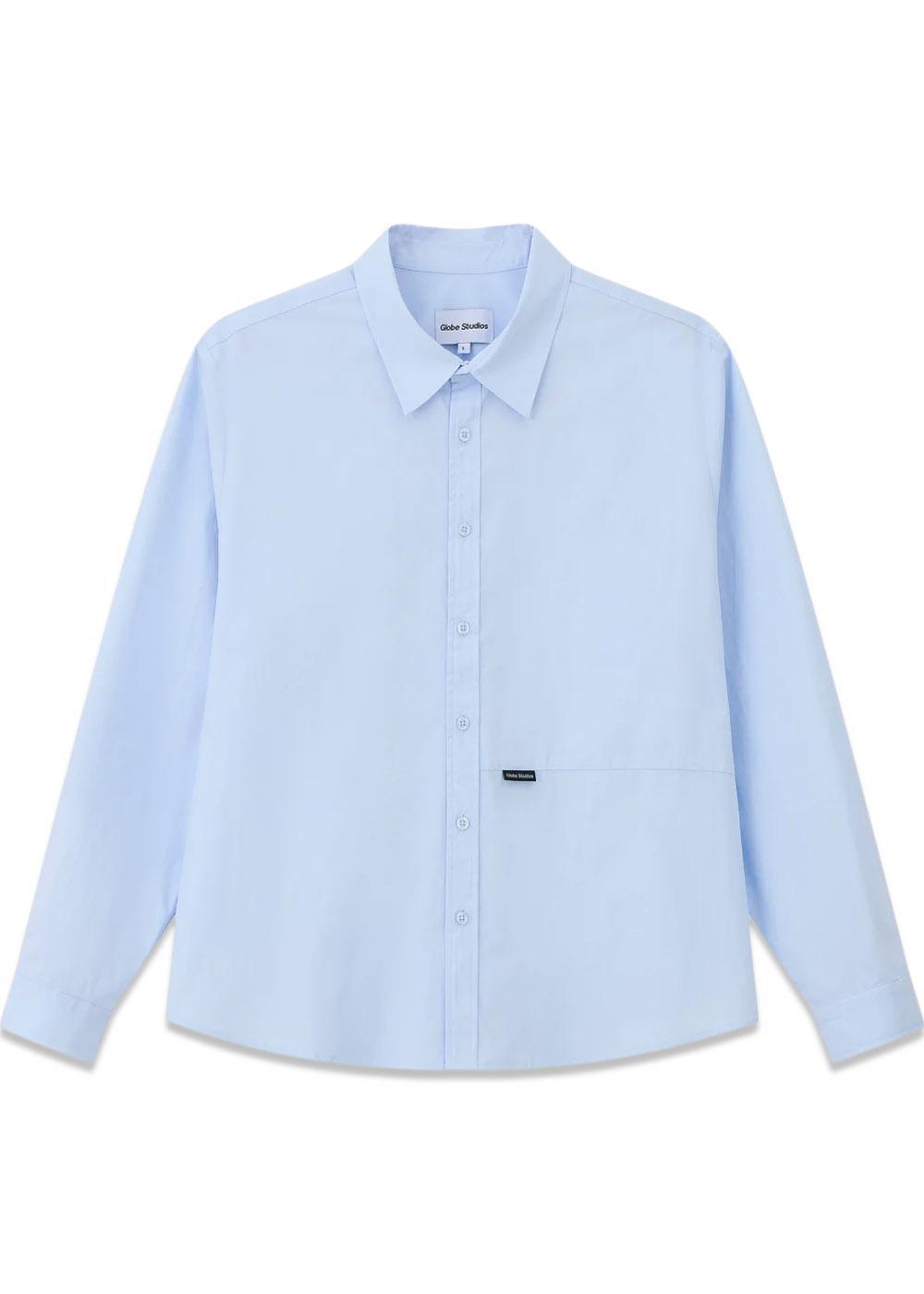 Light Blue Logo Shirt - Light Blue-Shirts-Globe Studios-Butler Loftet