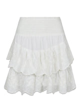 Line Emb Skirt - Off White