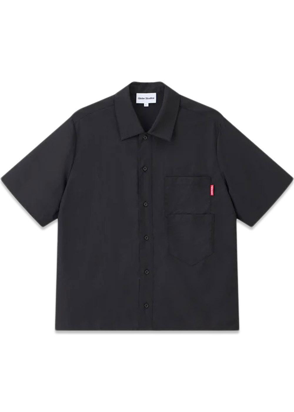 Logo Short Sleeve Shirt - Black-Shirts-Globe Studios-Butler Loftet