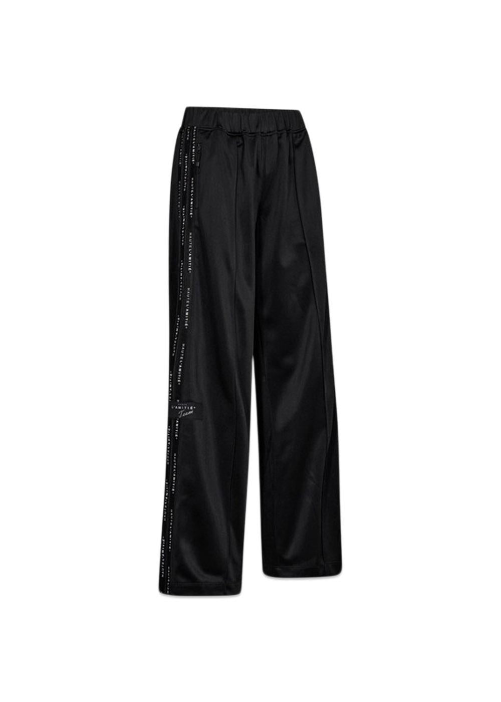 Logo Tape Track Tall Pant - Black-Pants-HAUTE L’AMITIÉ-Butler Loftet
