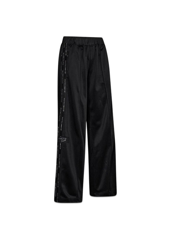 Logo Tape Track Tall Pant - Black-Pants-HAUTE L’AMITIÉ-Butler Loftet