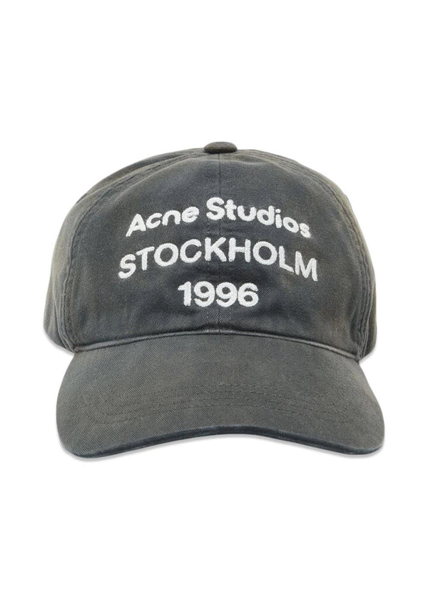 Logo cap - Faded Black-Headwear-Acne Studios-Butler Loftet