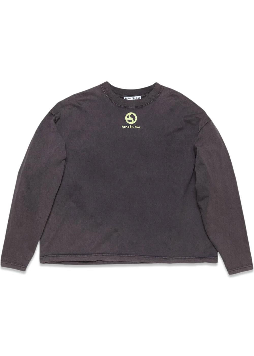 Logo t-shirt - Faded Black-T-shirts-Acne Studios-Butler Loftet