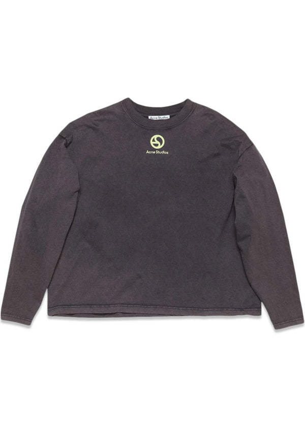 Logo t-shirt - Faded Black-T-shirts-Acne Studios-Butler Loftet