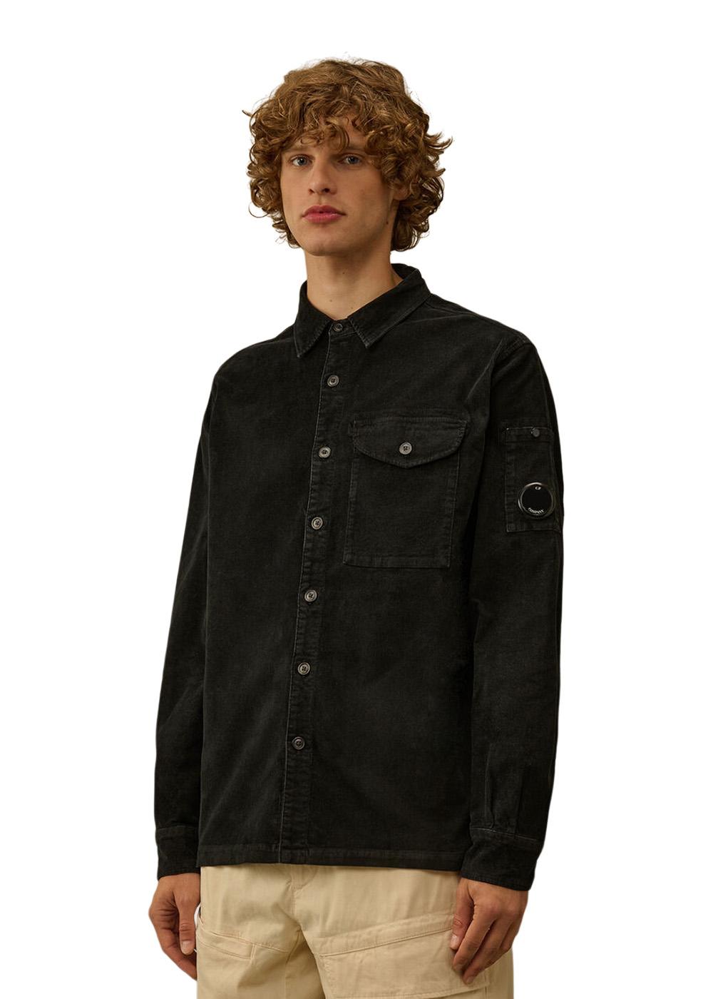 Long Sleeve Corduroy - Black-Shirts-C.P. Company-Butler Loftet
