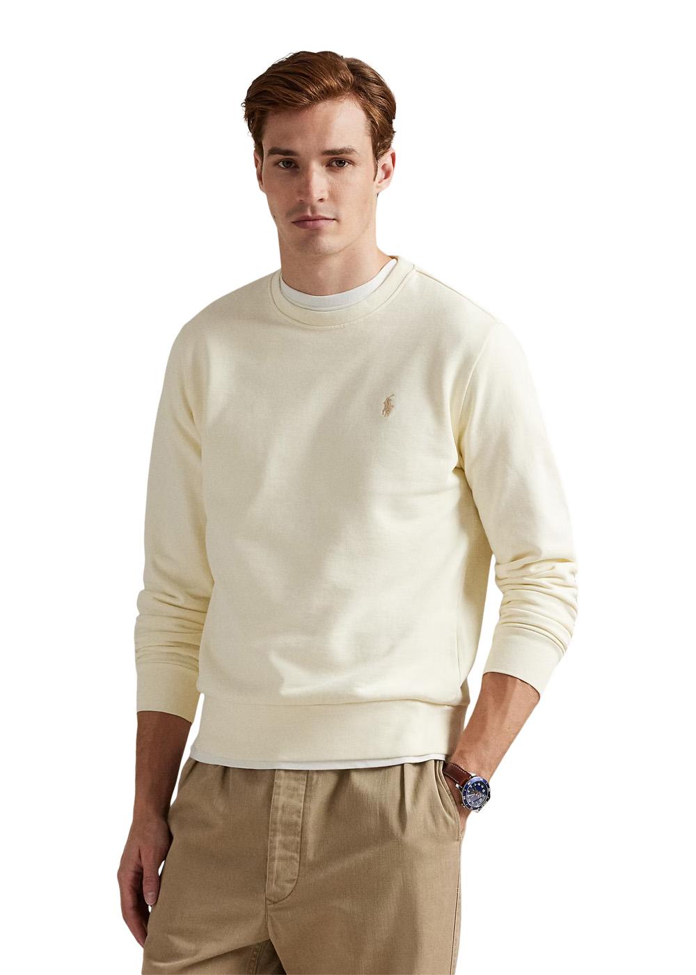 Loopback Fleece Sweatshirt - Cream-Sweatshirts-Ralph Lauren-Butler Loftet