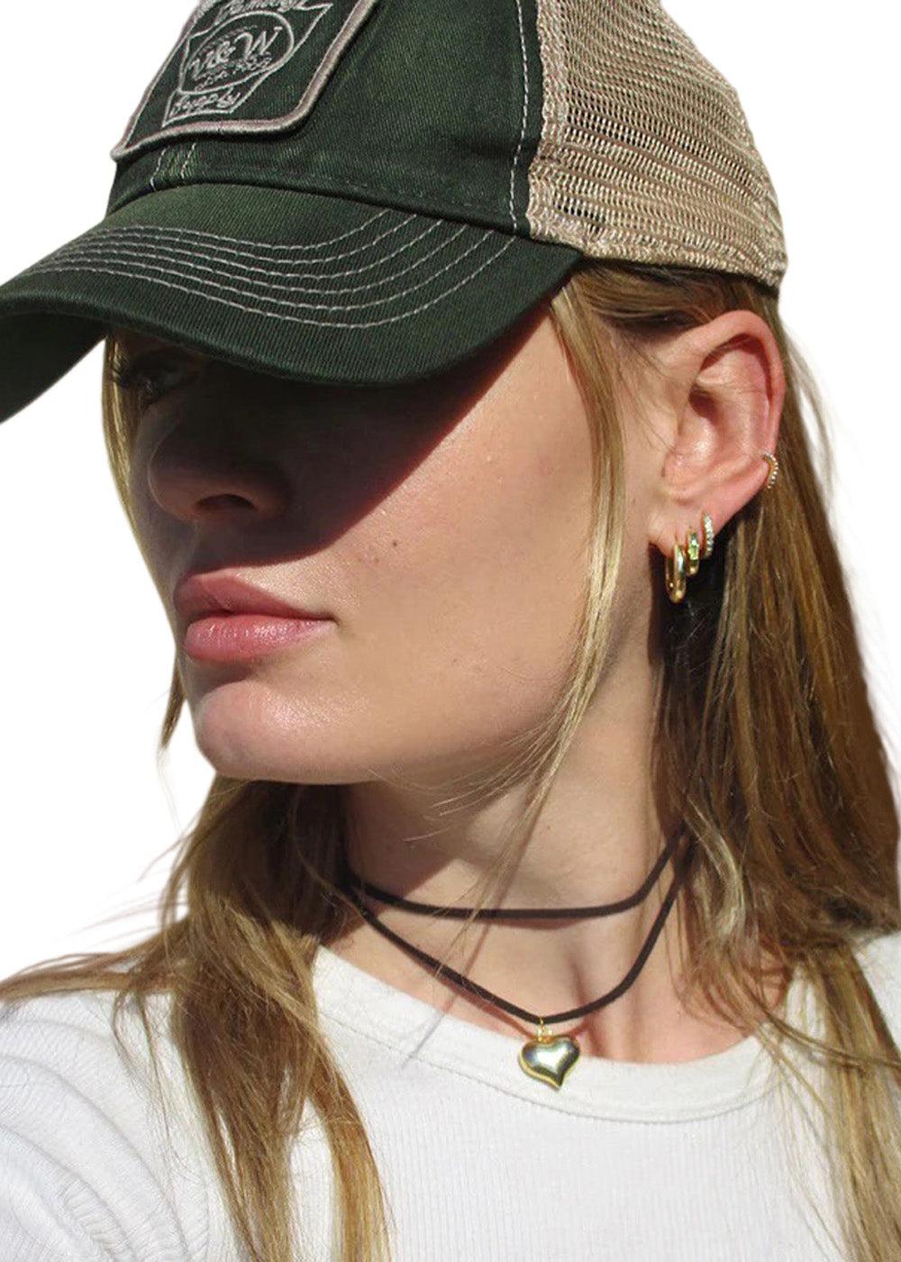 Lemon Luas Lovers heart necklace - Black/Gold. Køb halskæder her.