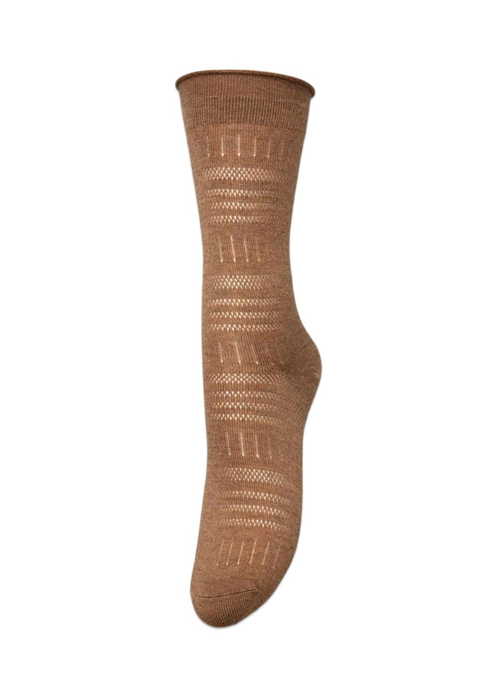 Lucretia Wola Sock - Brown Sugar-Socks/stockings-BeckSöndergaard-Butler Loftet