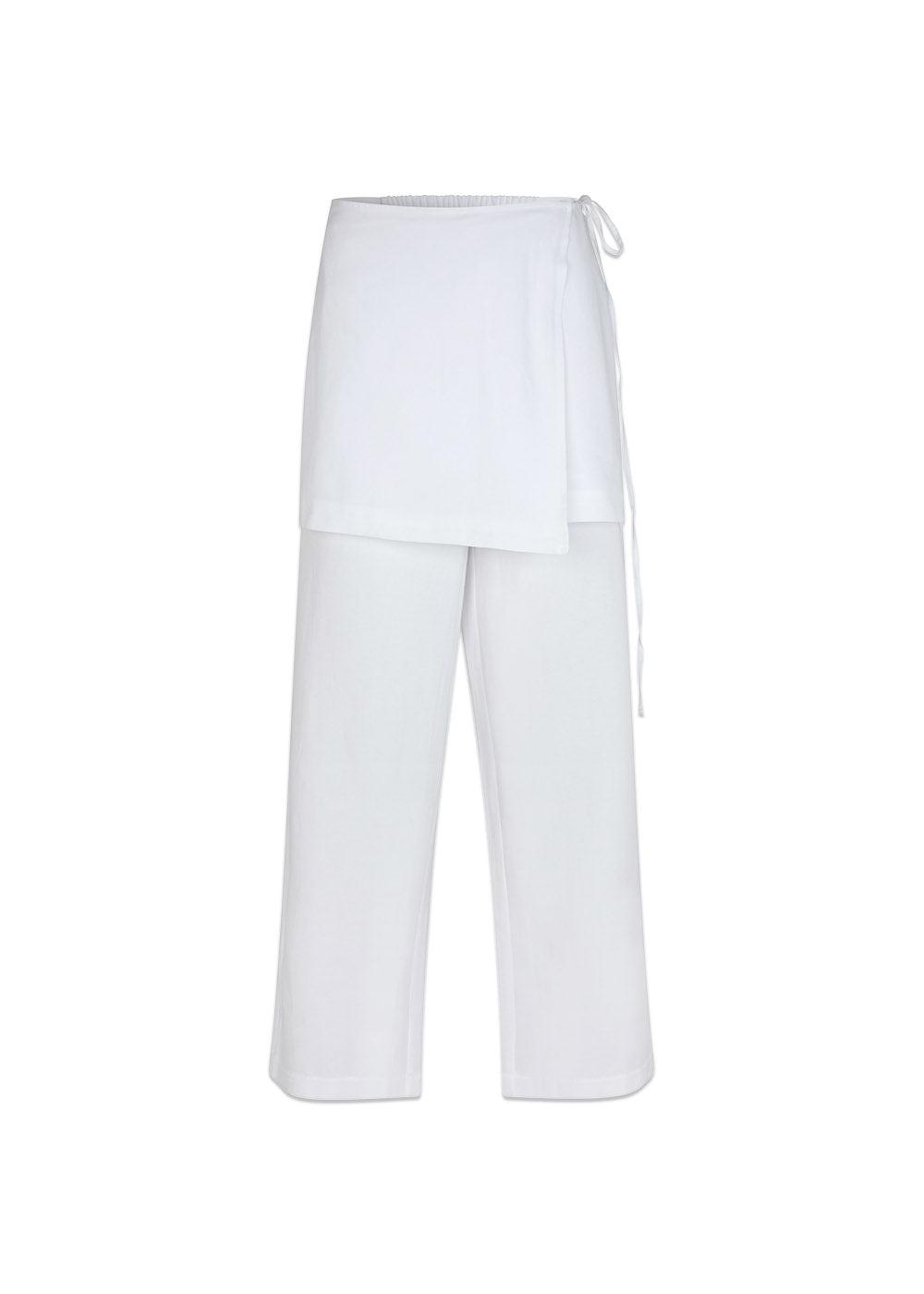 Luke Skirt Pants - White