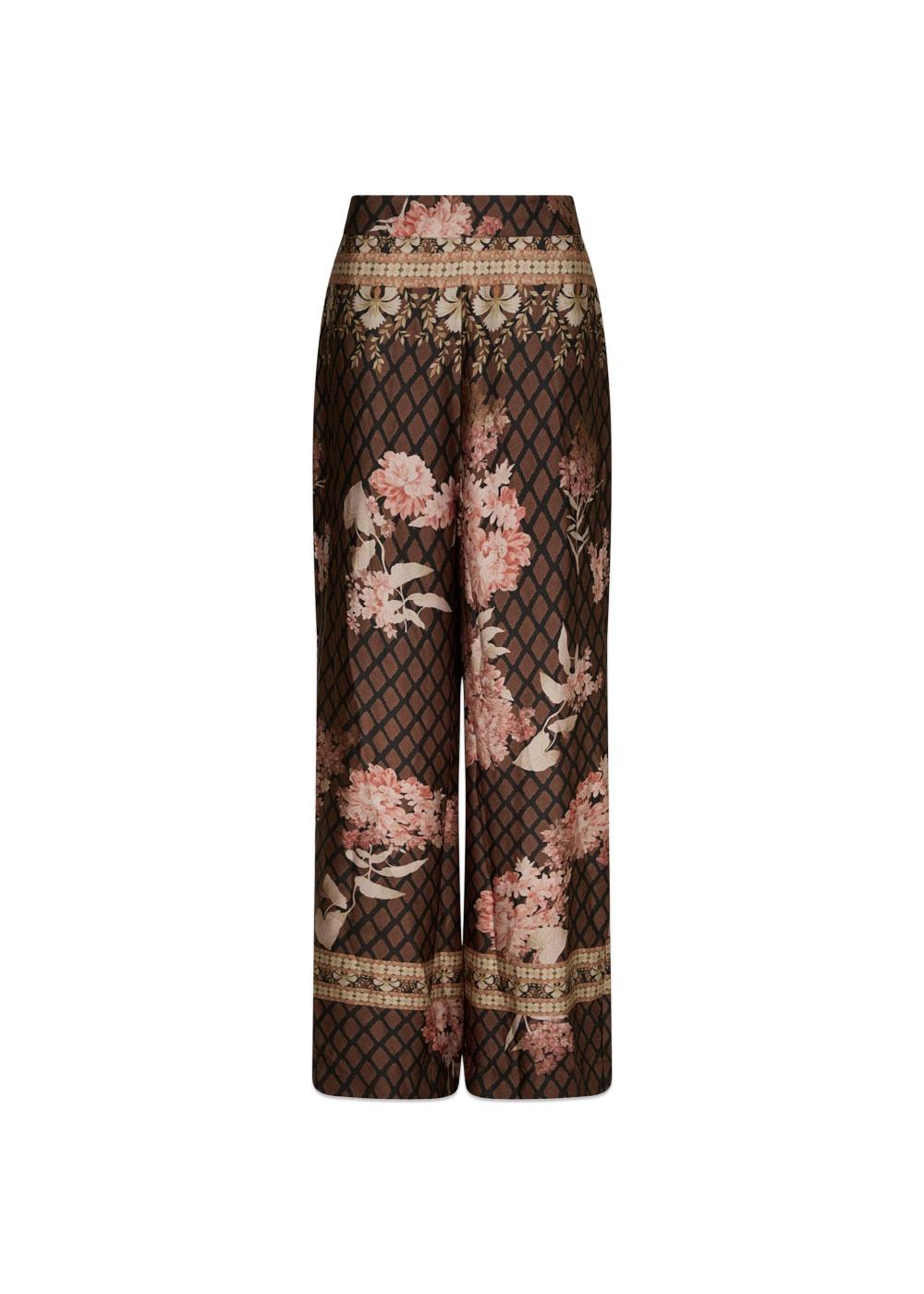 Lunet Botanical Border Pants - Black-Pants-Neo Noir-Butler Loftet