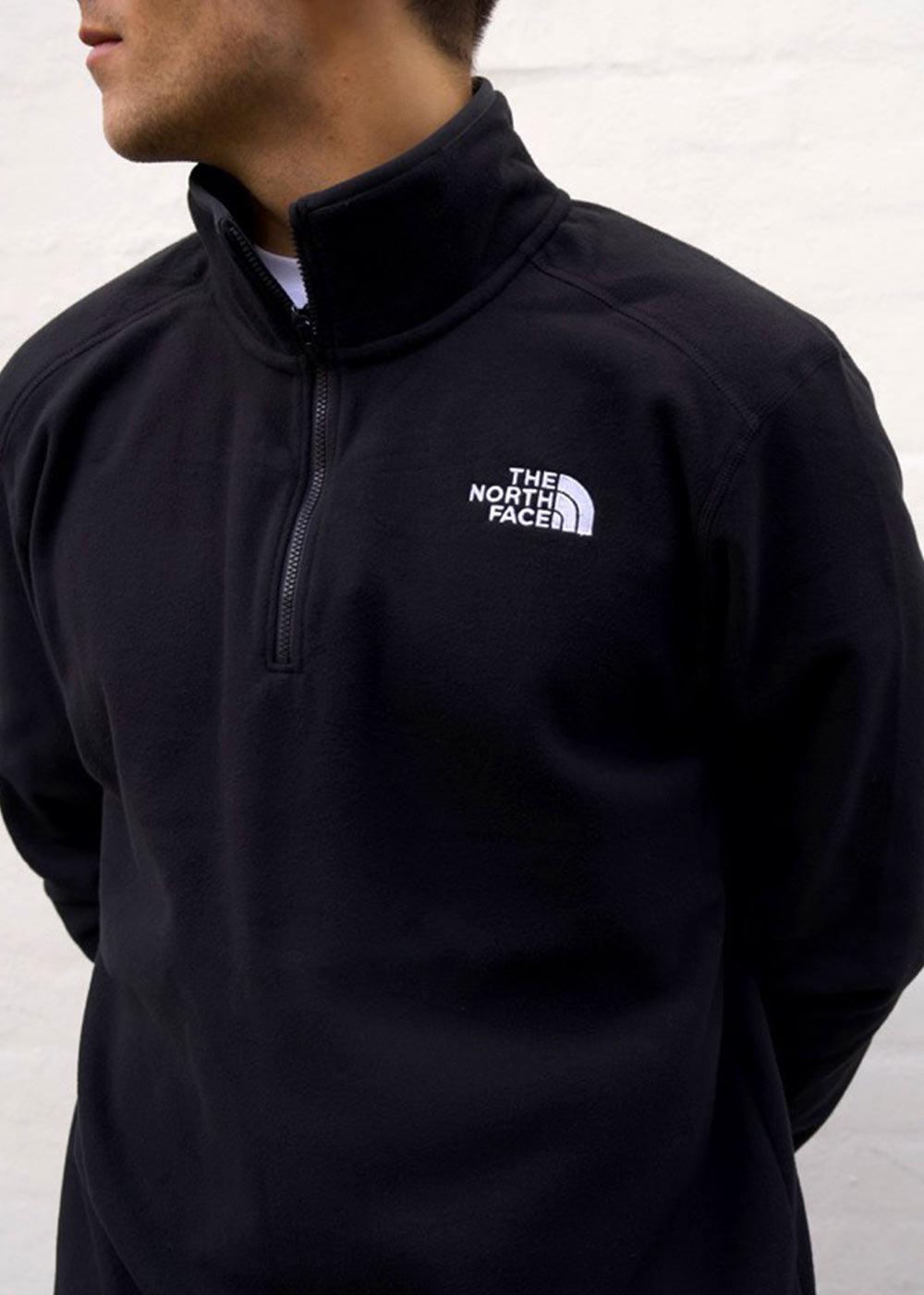 M 100 Glac 1/4 Zip - Black-Sweatshirts-The North Face-Butler Loftet