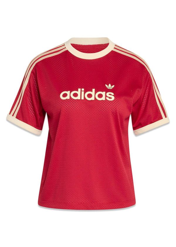 MESH TEE - Team Victory Red-T-shirts-Adidas Originals-Butler Loftet