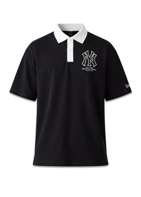 MLB OS POLO NEYYAN BLK - Black-Shirts-New Era-Butler Loftet
