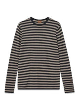 MMGAdam Soft Stripe Knit - Charcoal Melange Stripe