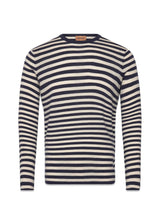 MMGAdam Soft Stripe Knit - Indigo Blue Stripe