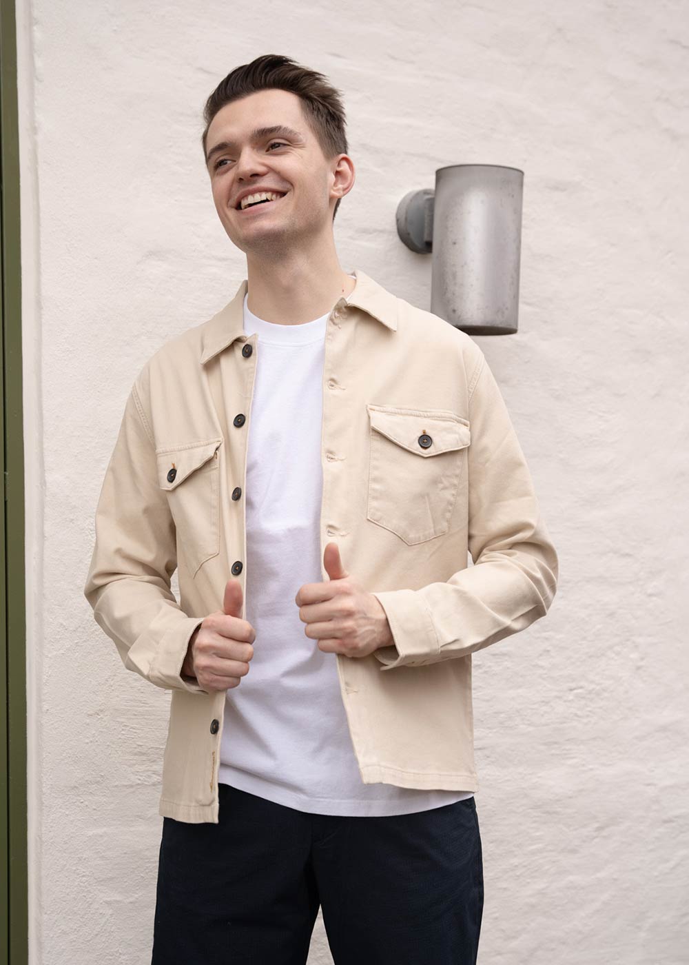 MMGDoyle Rich Spring Overshirt - Offwhite-Shirts-Mos Mosh Gallery-Butler Loftet