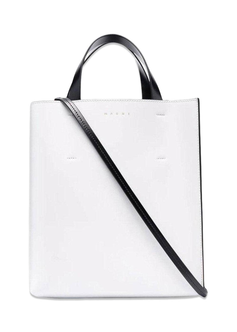 Marnis MUSEO TOTEBAG - Stone+Black+Black. Køb designertasker||skuldertasker||tote bag her.