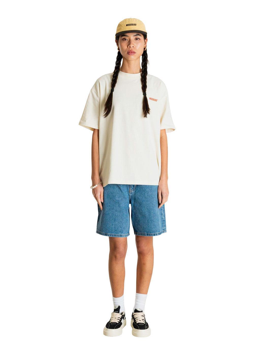 Maggie Light Stone Shorts - Blue-Shorts-Woodbird-Butler Loftet