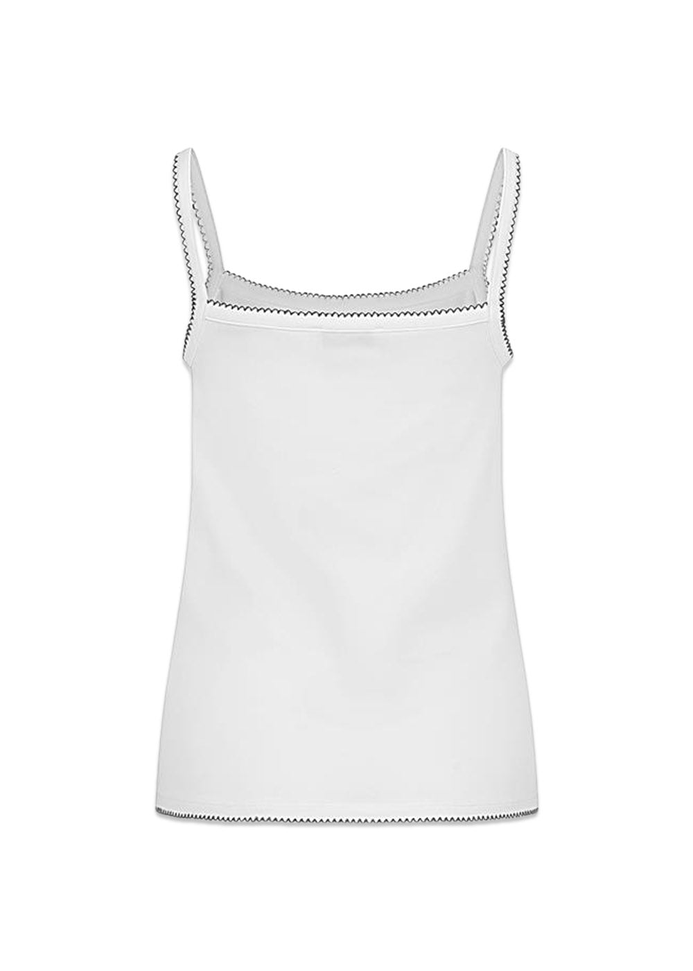 MaisyMD strap top - Soft White Black Contrast-Top-Modström-Butler Loftet