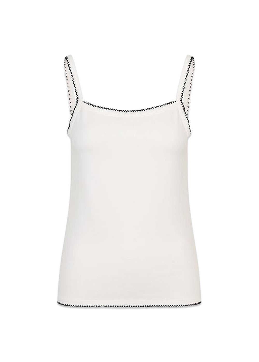 MaisyMD strap top - Soft White Black Contrast-Top-Modström-Butler Loftet