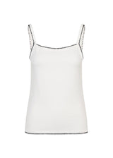 MaisyMD strap top - Soft White Black Contrast-Top-Modström-Butler Loftet