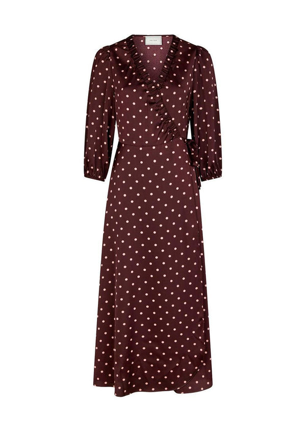 Malinga Dot Dress - Wine-Dress-Neo Noir-Butler Loftet
