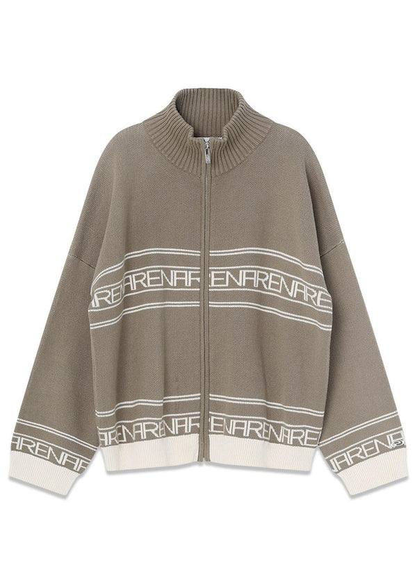 MargaretRS Knit Zip - Army-Knitwear-RÉSUMÉ-Butler Loftet