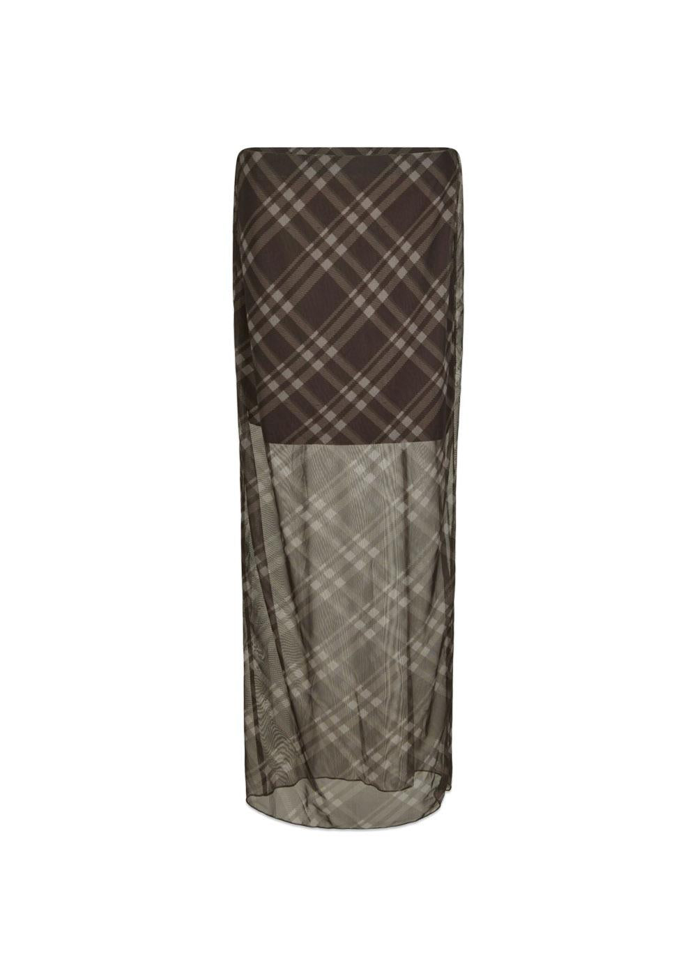 Marlise Mesh Skirt - Dark Brown-Skirts-Neo Noir-Butler Loftet