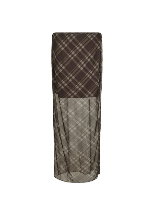 Marlise Mesh Skirt - Dark Brown-Skirts-Neo Noir-Butler Loftet