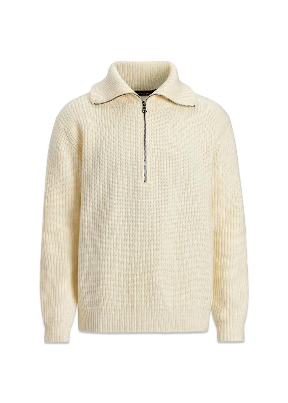 Mauritz Half zip - White Shell