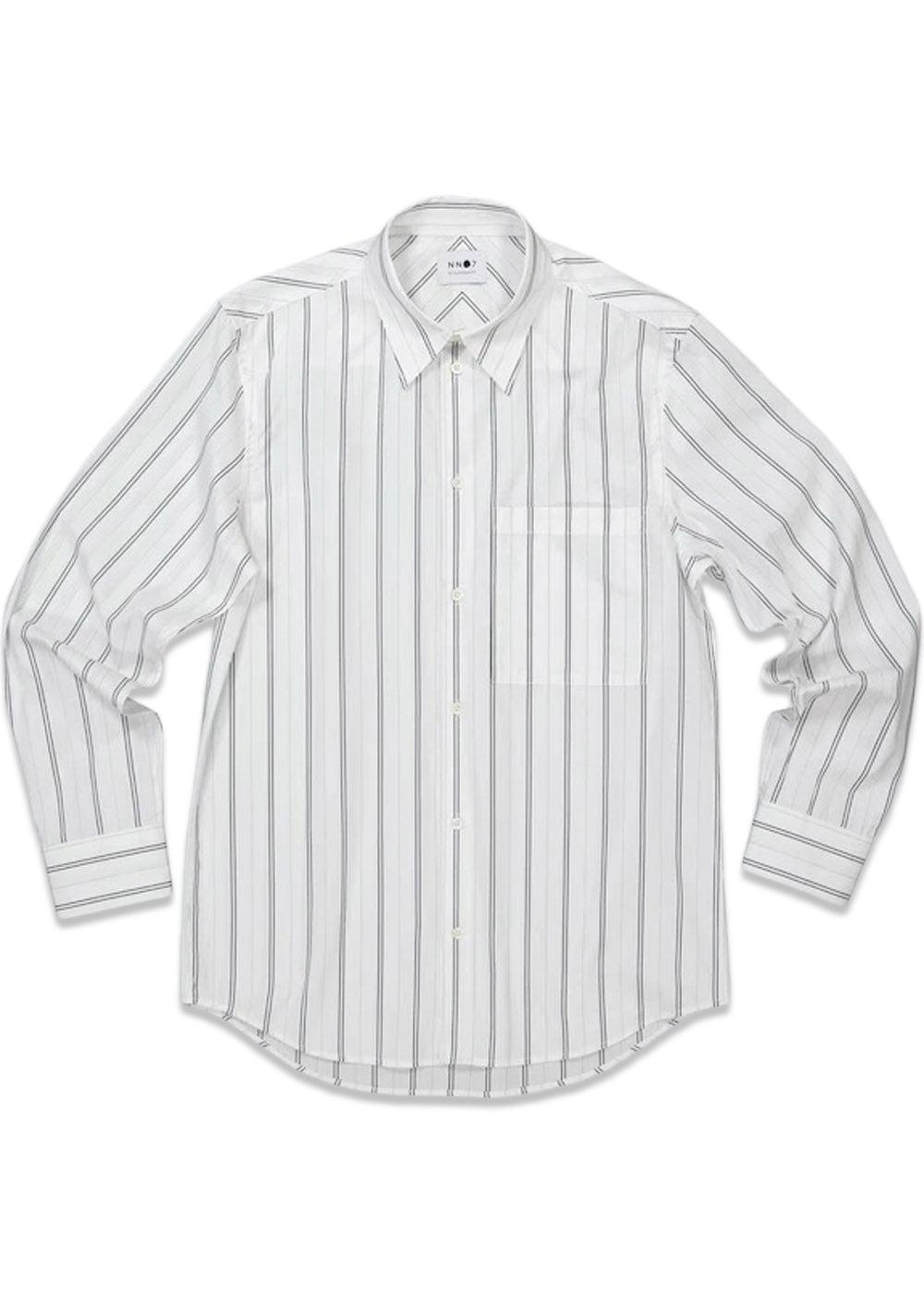 Nn. 07s Max Shirt 5287 - Navy Stripe. Køb shirts her.