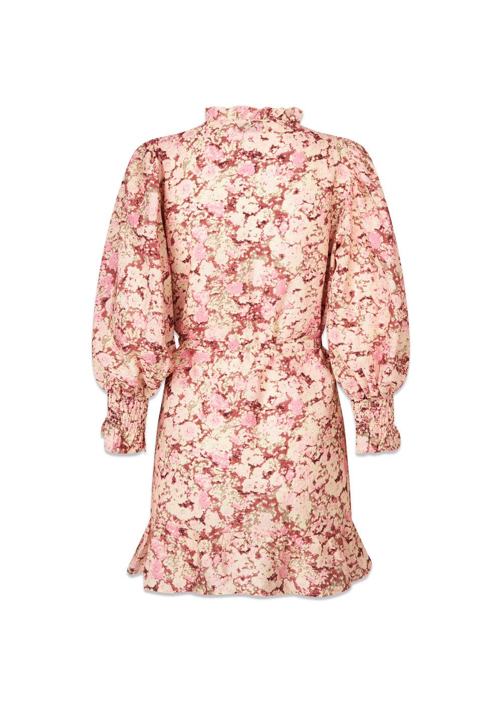 MeliaMD print LS dress - Pink Blossom