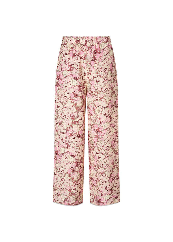 MeliaMD print pants - Pink Blossom-Pants-Modström-Butler Loftet