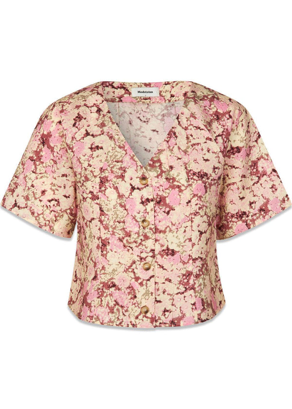 MeliaMD print top - Pink Blossom