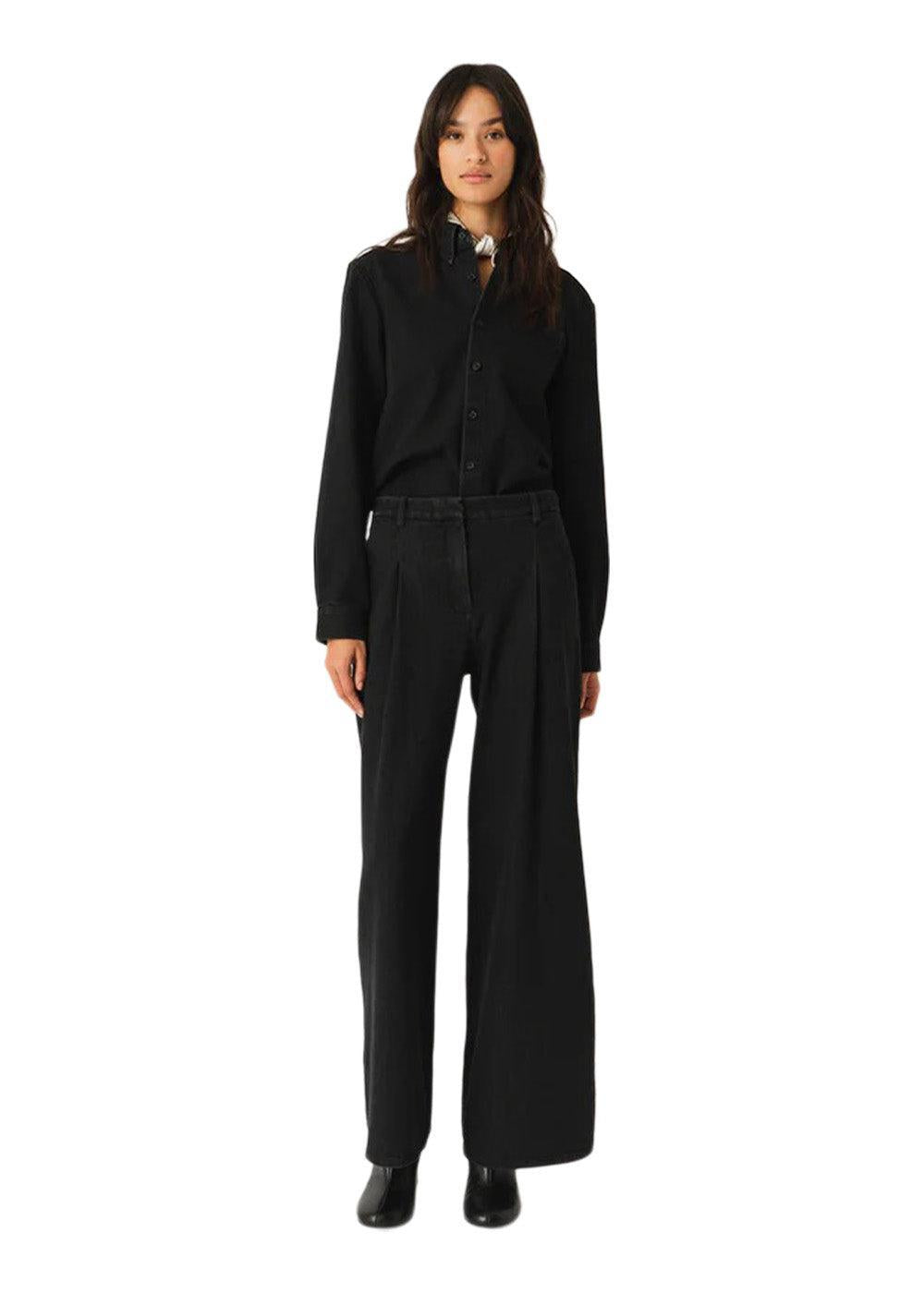 Merci Anagram Pants - Black Denim-Pants-The Garment-Butler Loftet