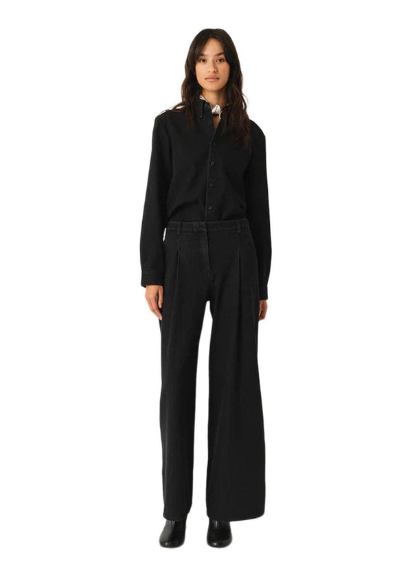Merci Anagram Pants - Black Denim-Pants-The Garment-Butler Loftet