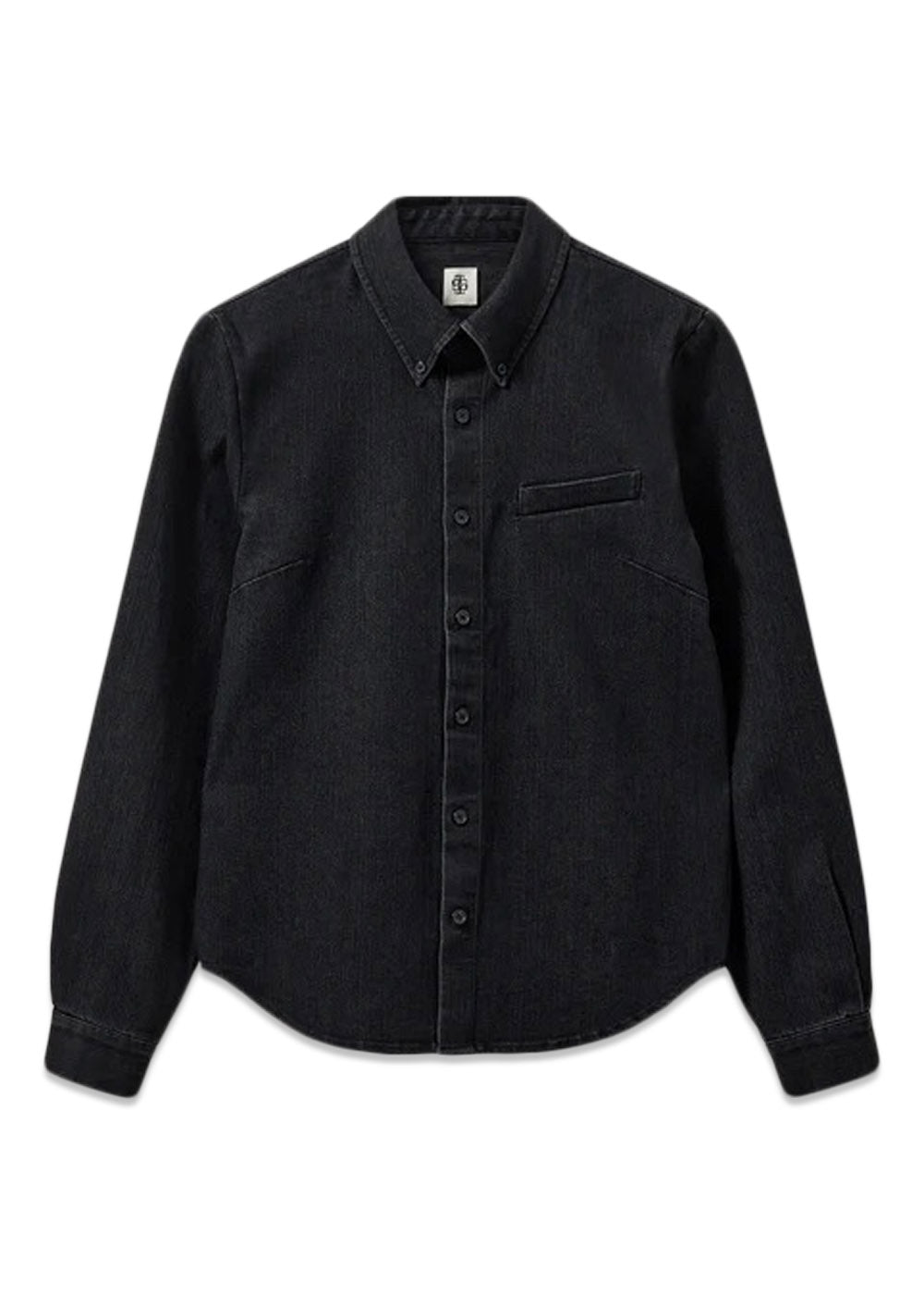 Merci Placket Shirt - Black Denim-Shirts-The Garment-Butler Loftet