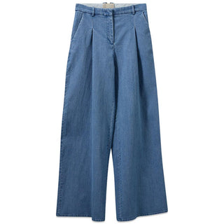 Merci Wide Pants - Medium Blue-Jeans-The Garment-Butler Loftet