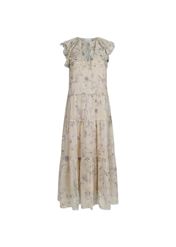 Neo Noirs Messina Harvest Bloom Dress - Light Yellow. Køb kjoler her.