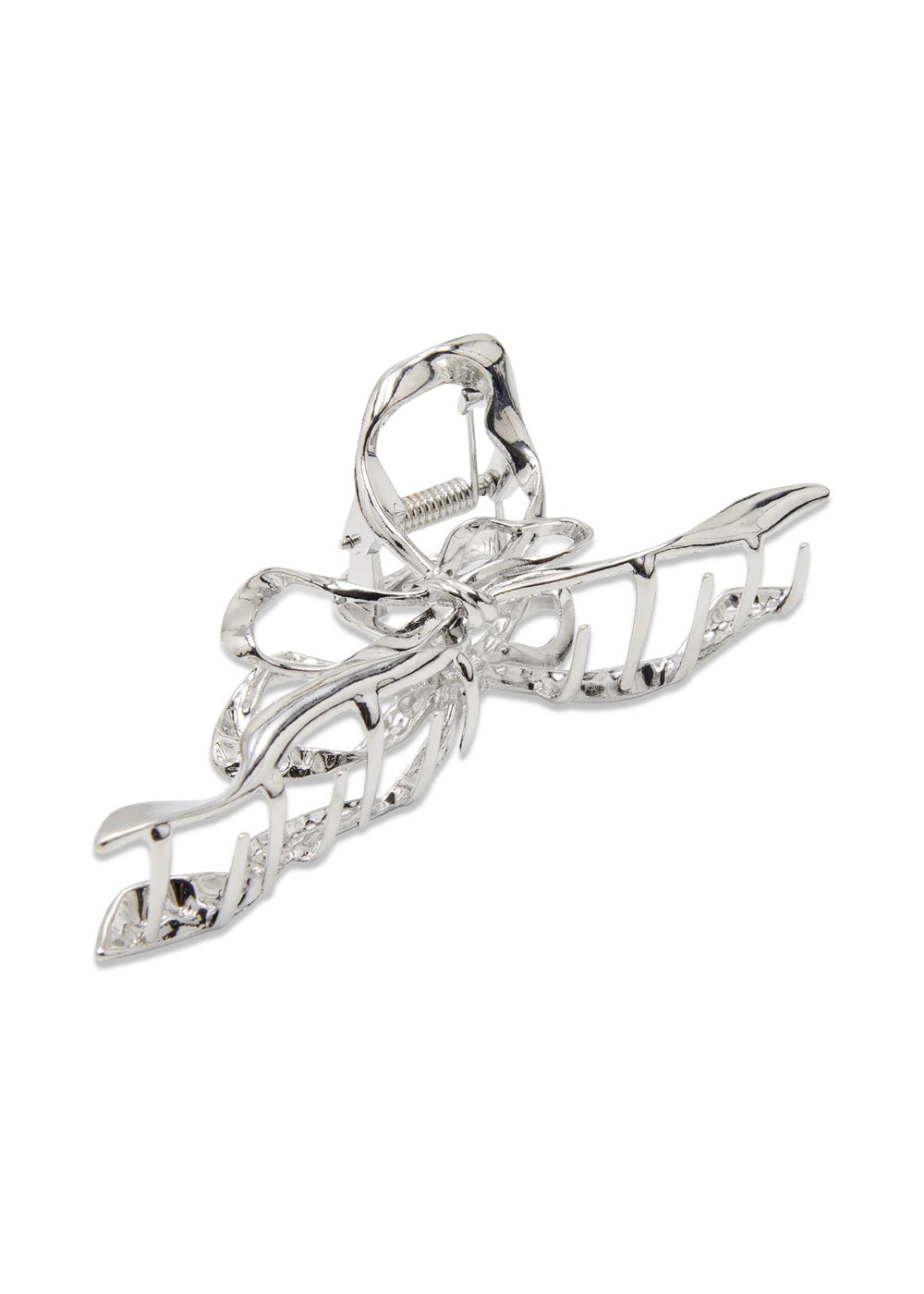 Metallic Bow Claw - Silver-Accessories-PICO-Butler Loftet
