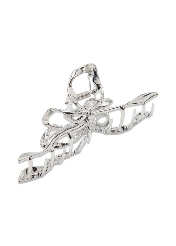 Metallic Bow Claw - Silver-Accessories-PICO-Butler Loftet