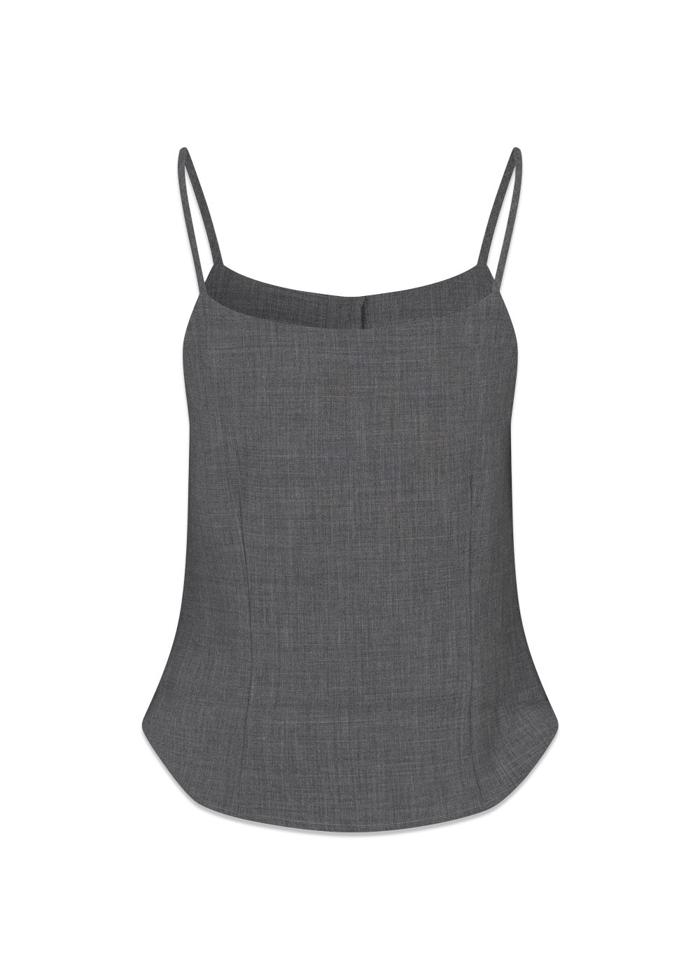 MikkelineMD strap top - Dark Grey Melange