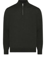 Milan 1/4 Zip - Olive Mel