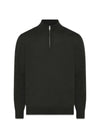 Milan 1/4 Zip - Olive Mel