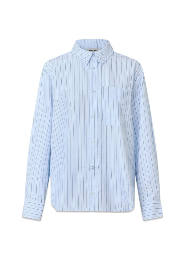 MilleMD stripe shirt - Light Blue & Navy Stripe