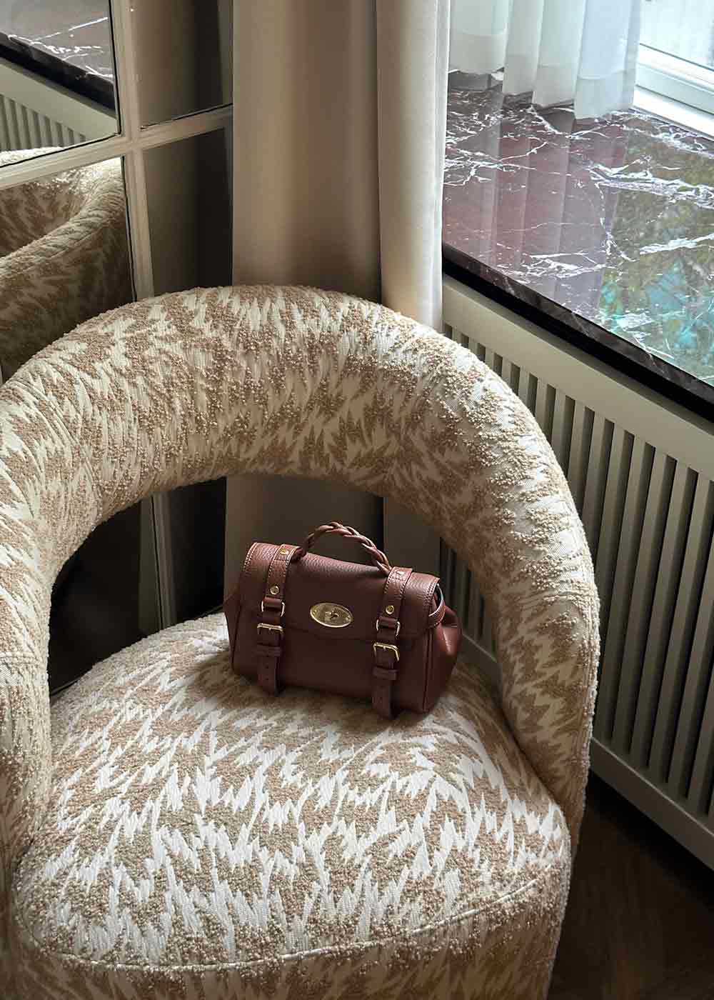 Mini Alexa Heavy Grain - Bright Oak-Bags-Mulberry-Butler Loftet