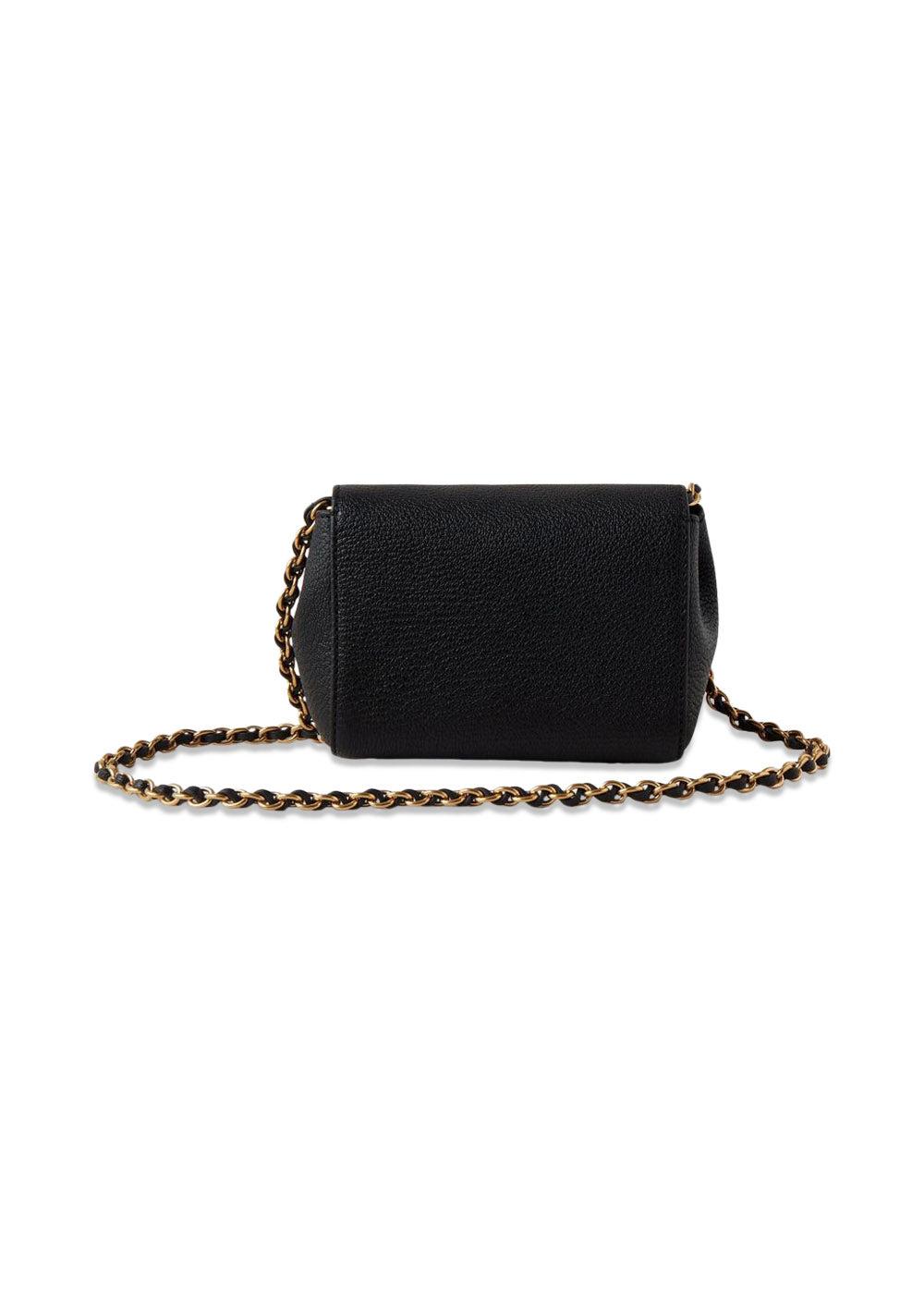 Mini Lily Glossy Goat - Black-Bags-Mulberry-Butler Loftet