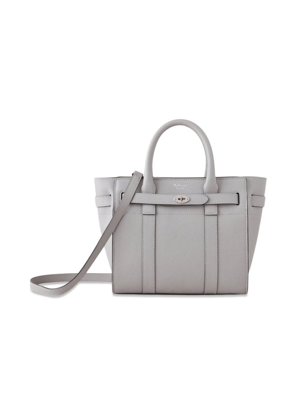 Mulberrys Mini Zipped Bayswater Micro Classic Grai - Pale Grey. Køb bags her.